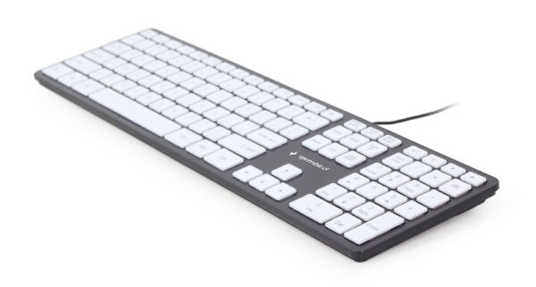 Gembird KB-MCH-02-BKW toetsenbord Kantoor USB QWERTY Engels Zwart, Wit - Afbeelding 4