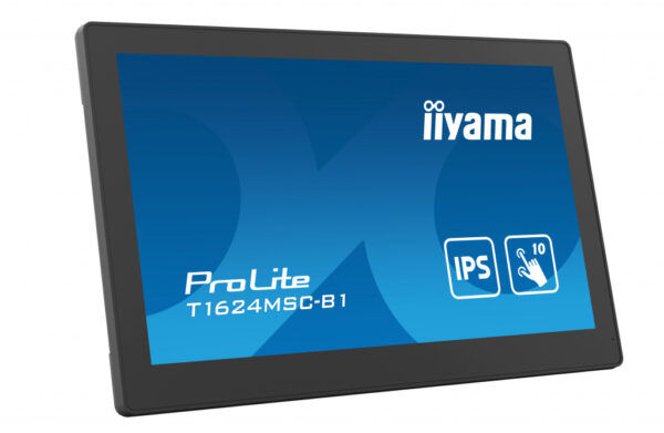 iiyama T1624MSC-B1 beeldkrant Interactief flatscreen 39,6 cm (15.6") LCD 450 cd/m² Full HD Zwart Touchscreen 24/7 - Afbeelding 3