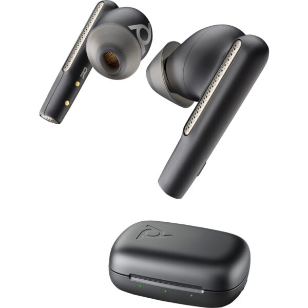 POLY Voyager Free 60 UC M Carbon Black Earbuds + BT700 USB-C-adapter + oplaadcase basis - Afbeelding 8