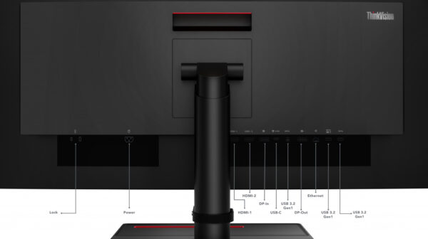 Lenovo ThinkVision P34w-20 LED display 86,7 cm (34.1") 3440 x 1440 Pixels Wide Quad HD Zwart - Afbeelding 13