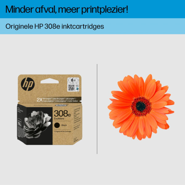 HP 308e EvoMore originele zwarte inktcartridge - Afbeelding 5
