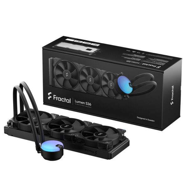 Fractal Design Lumen S36 v2 Processor Alles-in-één vloeistofkoeler 12 cm Zwart 1 stuk(s) - Afbeelding 7