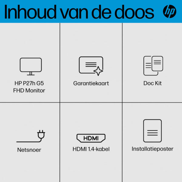 HP P27h G5 FHD-monitor - Afbeelding 7