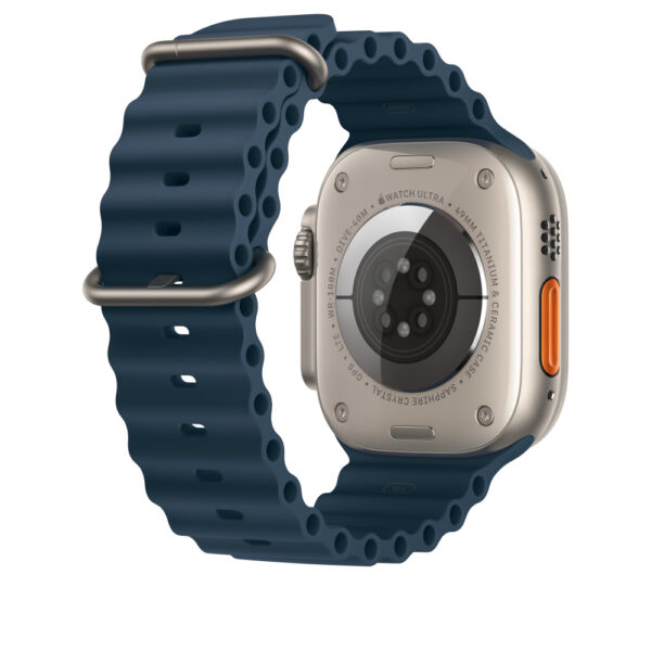 Apple MT633ZM/A slimme draagbare accessoire Band Blauw Fluorelastomeer, Titanium - Afbeelding 4