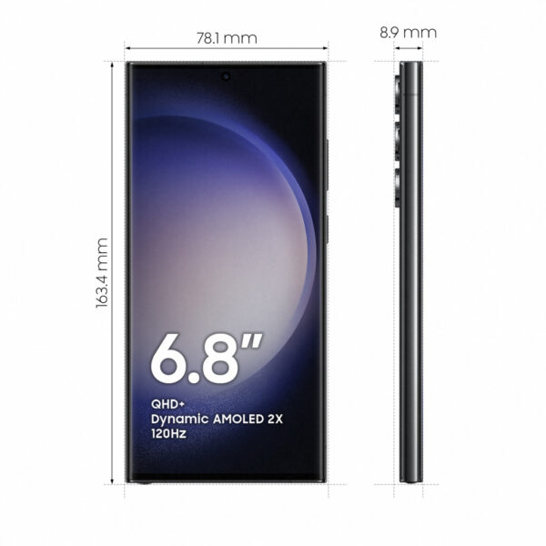 Samsung Galaxy S23 Ultra 17,3 cm (6.8") Dual SIM Android 13 5G USB Type-C 8 GB 256 GB 5000 mAh Zwart - Afbeelding 3