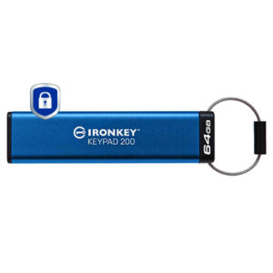 Kingston Technology IronKey 64GB Keypad 200, FIPS 140-3 Lvl 3 (aangevraagd) AES-256 versleuteld