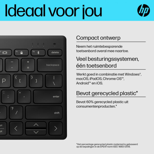 HP 355 compact Bluetooth-toetsenbord voor meerdere apparaten - Afbeelding 17