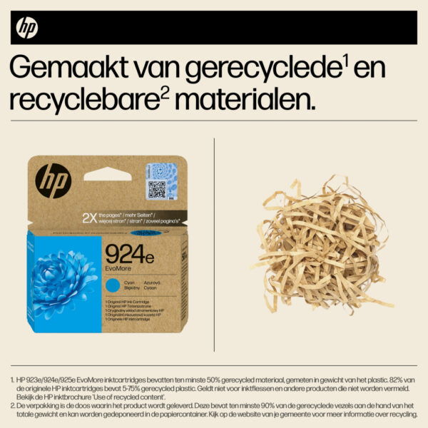 HP 924e EvoMore originele cyaan inktcartridge - Afbeelding 5