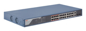 Hikvision DS-3E1326P-EI(B) netwerk-switch Managed Fast Ethernet (10/100) Power over Ethernet (PoE) 1U Blauw