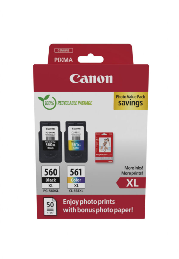 Canon 3712C008 inktcartridge 2 stuk(s) Origineel Hoog (XL) rendement Zwart, Cyaan, Magenta, Geel