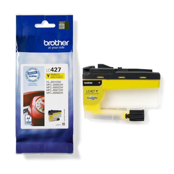 Brother LC427Y inktcartridge 1 stuk(s) Origineel Geel - Afbeelding 3