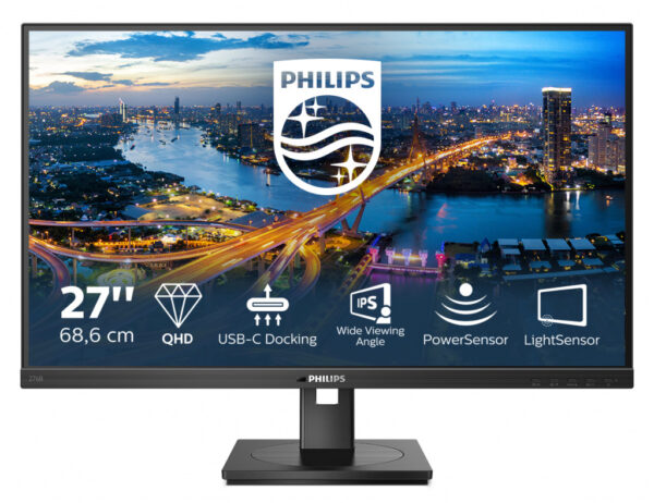 Philips 276B1/00 computer monitor 68,6 cm (27") 2560 x 1440 Pixels Full HD LED Zwart - Afbeelding 2
