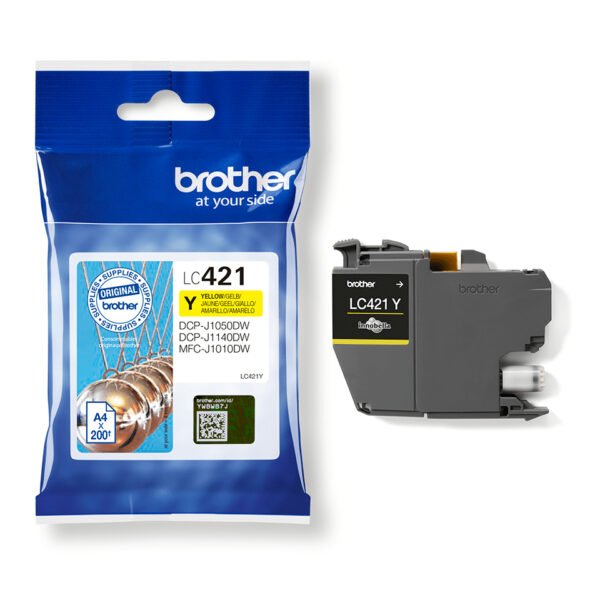 Brother LC421Y inktcartridge 1 stuk(s) Origineel Geel - Afbeelding 5