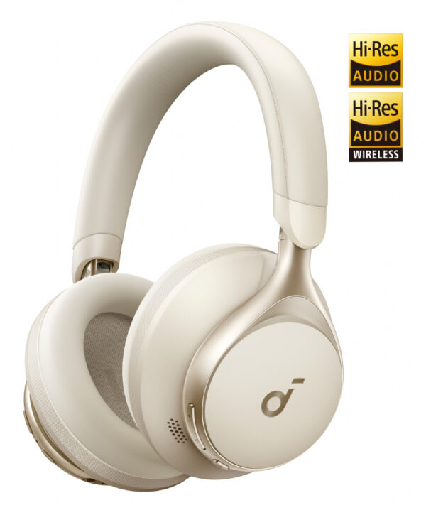 Soundcore Space One Headset Bedraad en draadloos Hoofdband Oproepen/muziek Bluetooth Crème - Afbeelding 6