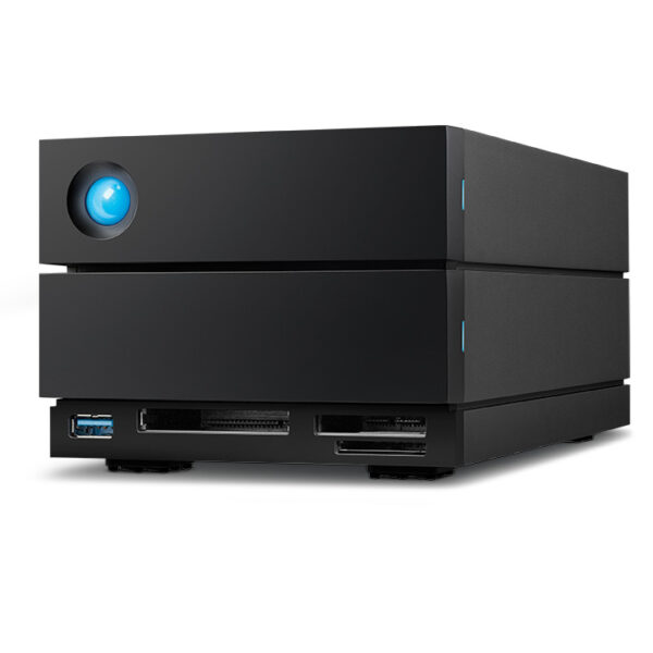 LaCie 2big Dock disk array 48 TB Desktop Zwart