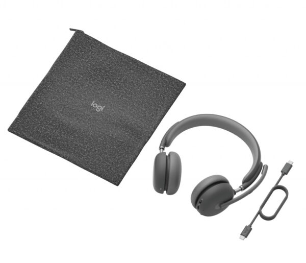 Logitech Zone Wireless 2 Headset Bedraad en draadloos Hoofdband Kantoor/callcenter USB Type-C Bluetooth Grafiet - Afbeelding 5