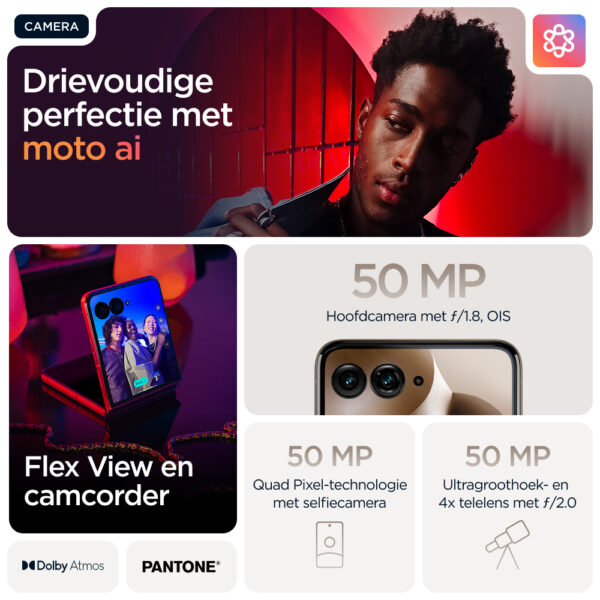 Motorola razr 60 ultra 17,7 cm (6.96") Dual SIM Android 15 5G USB Type-C 16 GB 512 GB 4700 mAh Hout - Afbeelding 5
