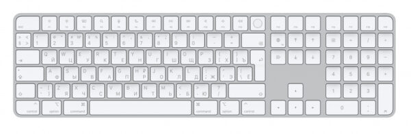 Apple Magic toetsenbord Universeel USB + Bluetooth Russisch Aluminium, Wit - Afbeelding 6