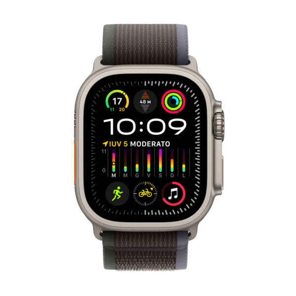 Apple Watch Ultra 2 (Zwarte Textiel Band S/M) - Afbeelding 2