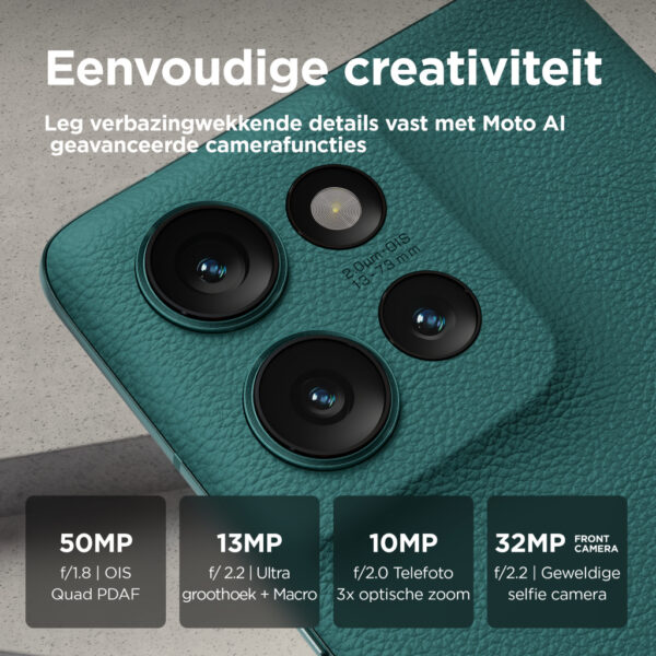Motorola edge 50 16,9 cm (6.67") Dual SIM Android 14 5G USB Type-C 12 GB 512 GB 5000 mAh Groen - Afbeelding 5