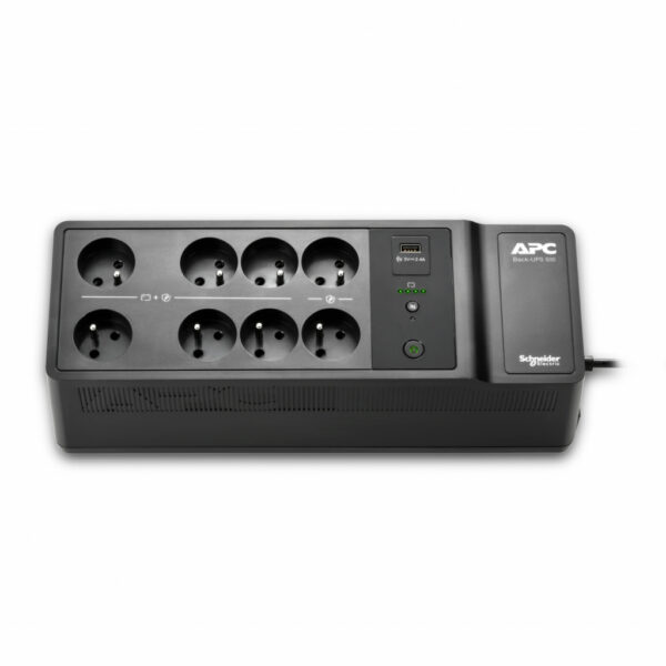 APC Back-UPS BE500G2-FR - Noodstroomvoeding 8x penaarde(België), 500VA, 1 USB oplader, 1 USB datapoort - Afbeelding 3