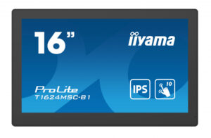 iiyama T1624MSC-B1 beeldkrant Interactief flatscreen 39,6 cm (15.6") LCD 450 cd/m² Full HD Zwart Touchscreen 24/7