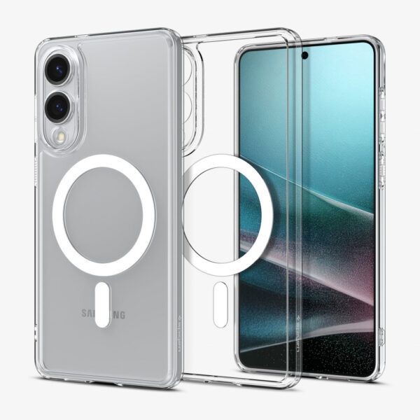Spigen Ultra Hybrid (MagFit) mobiele telefoon behuizingen 17 cm (6.7") Hoes Transparant, Wit - Afbeelding 2