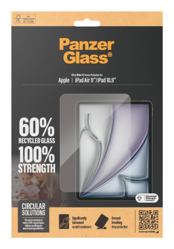 PanzerGlass ® Screen Protector iPad Air 11'' (2024-2025) | iPad 10.9'' (2022) | iPad 11'' (2025) | Ultra-Wide Fit Doorzich - Afbeelding 4