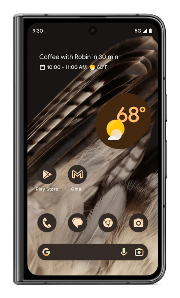 Google Pixel Fold 19,3 cm (7.6") Dual SIM 5G USB Type-C 12 GB 256 GB 4821 mAh Zwart - Afbeelding 2