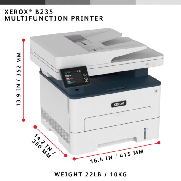 Xerox B235 A4 34 ppm draadloze dubbelzijdige printer PS3 PCL5e/6 ADF 2 laden totaal 251 vel - Afbeelding 14