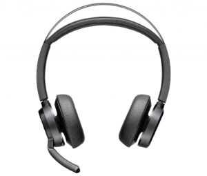 POLY Voyager Focus 2 UC Headset + USB-A naar USB-C-kabel + oplaadstatief