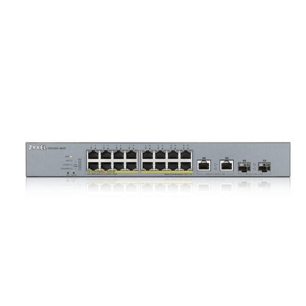 Zyxel GS1350-18HP-EU0101F netwerk-switch Managed L2 Gigabit Ethernet (10/100/1000) Power over Ethernet (PoE) Grijs - Afbeelding 2