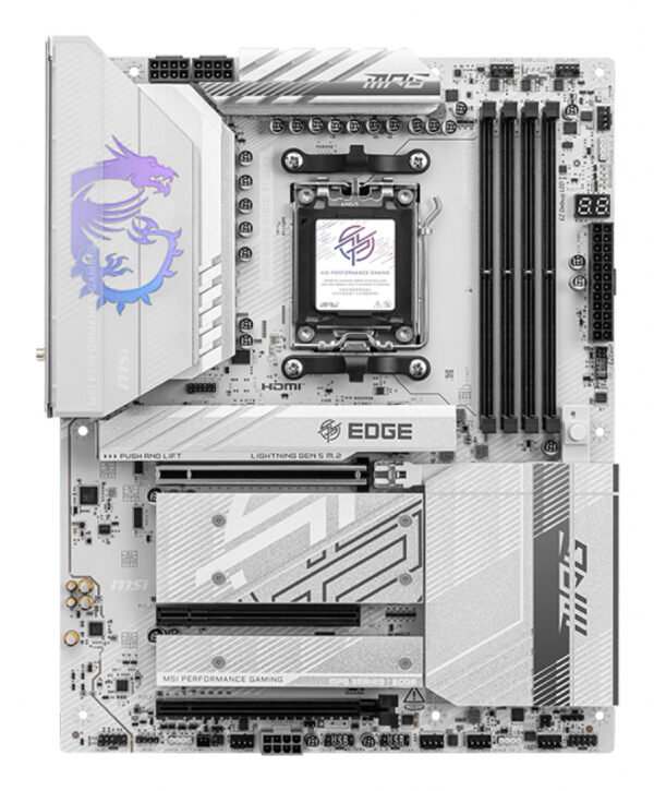 MSI MPG B850 EDGE TI WIFI moederbord AMD B850 Socket AM5 ATX - Afbeelding 2