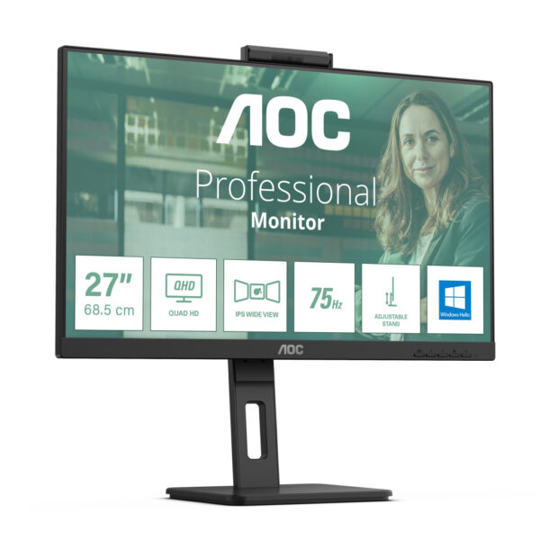 AOC Q27P3CW computer monitor 68,6 cm (27") 2560 x 1440 Pixels Quad HD LED Zwart - Afbeelding 18
