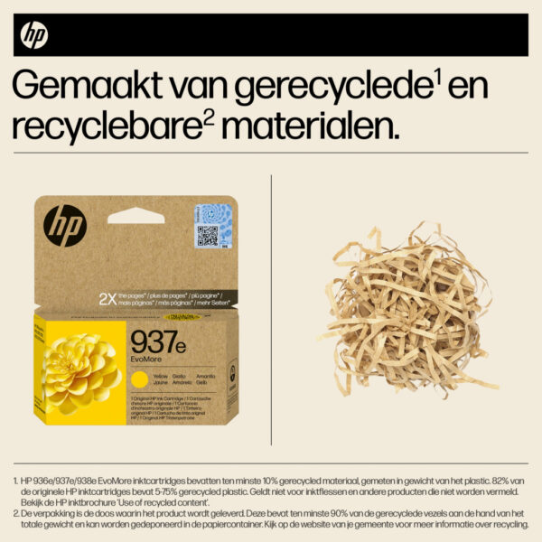 HP 937e EvoMore originele gele inktcartridge - Afbeelding 4