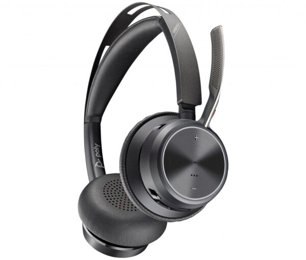POLY Voyager Focus 2 USB-C-C Headset +USB-C/A Adapter +Charging Stand - Afbeelding 6