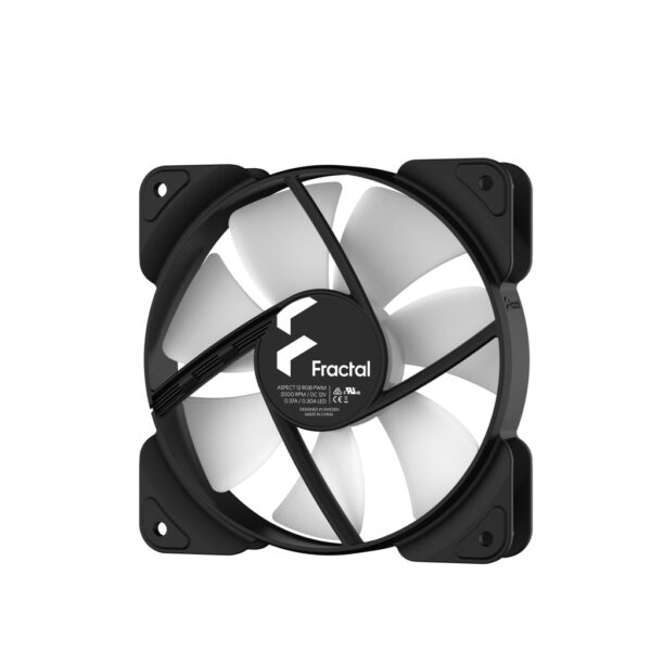 Fractal Design Aspect 12 RGB PWM Computer behuizing Ventilator 12 cm Zwart 1 stuk(s) - Afbeelding 4
