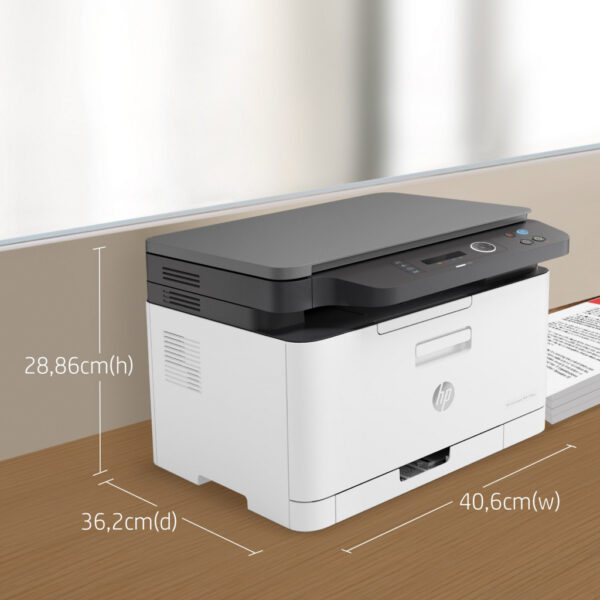 HP Color Laser Laser 178nw Draadloos Multifunction Kleur Printer, Kopieerapparaat, scanner; dubbelzijdig - Afbeelding 3