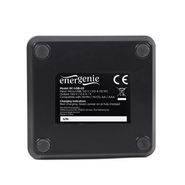 Gembird BC-USB-03 batterij-oplader Batterijlader - Afbeelding 6