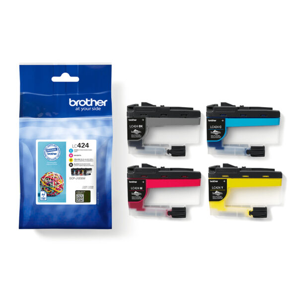 Brother LC424VAL inktcartridge 4 stuk(s) Origineel Zwart, Cyaan, Magenta, Geel - Afbeelding 3