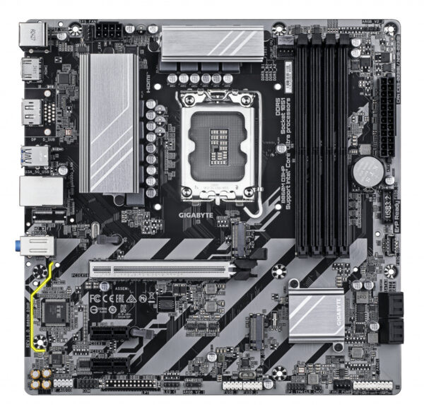 GIGABYTE B860M D3HP moederbord Intel B860 LGA 1851 (Socket V1) micro ATX - Afbeelding 2