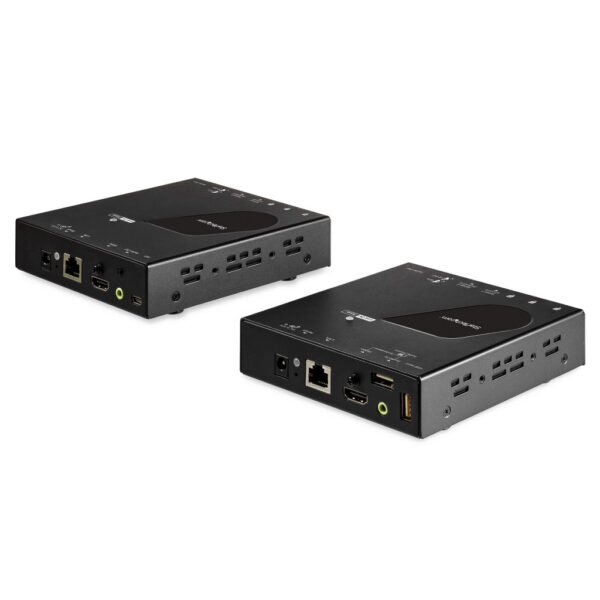 StarTech.com HDMI KVM Extender over IP, 4K 30Hz HDMI 2.0 & USB over IP LAN of CAT5e/CAT6 Ethernet (100m), Remote KVM Switch/Con - Afbeelding 2