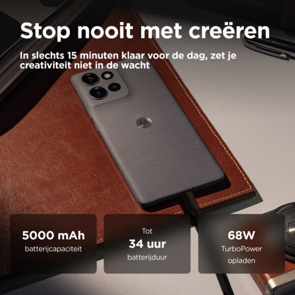 Motorola edge 50 16,9 cm (6.67") Dual SIM Android 14 5G USB Type-C 12 GB 512 GB 5000 mAh Grijs - Afbeelding 7