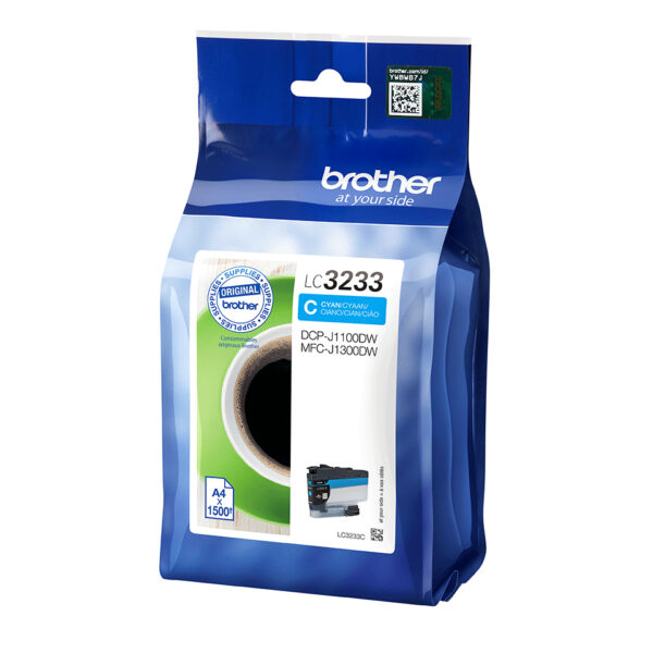 Brother LC3233C inktcartridge 1 stuk(s) Origineel Cyaan - Afbeelding 2