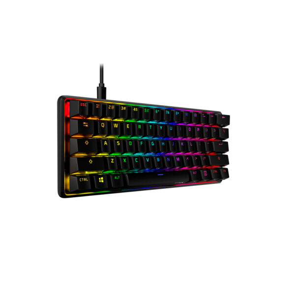 HyperX Alloy Origins 60 - mechanisch gamingtoetsenbord - HX Red (US-indeling) - Afbeelding 7