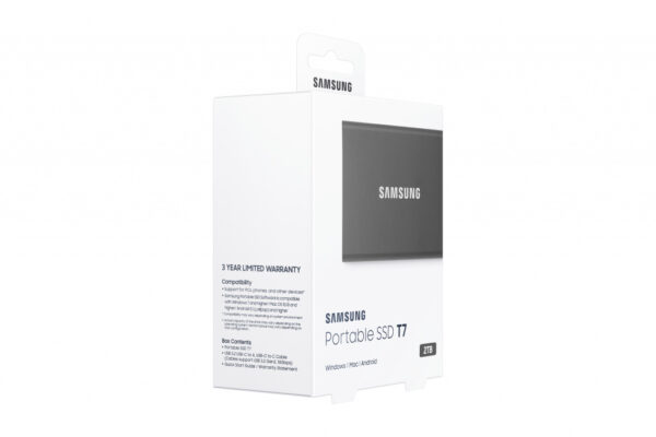 Samsung Portable SSD T7 2 TB USB Type-C 3.2 Gen 2 (3.1 Gen 2) Grijs - Afbeelding 3