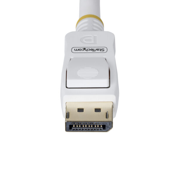 StarTech.com 3m VESA Gecertificeerde DisplayPort 1.2 Kabel, Wit, 4K 60Hz, 21.6Gbps, Vergrendelbare DP Connectors, DP 1.2, Displa - Afbeelding 4