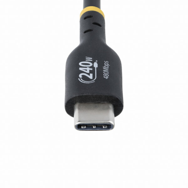 StarTech.com 4m USB-C Laadkabel, Charge & Sync, 240W (5A) PD EPR, USB 2.0, Laptop Type C Laadkabel, USB-IF Gecertificeerd, TPE M - Afbeelding 4