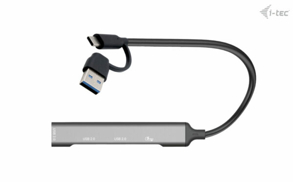 i-tec USB-A/USB-C Metal HUB 1x 3.1+3x2.0 - Afbeelding 2