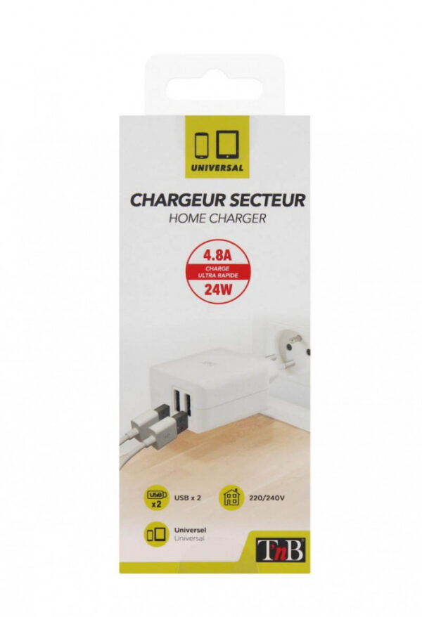 T'nB CH2USB48A oplader voor mobiele apparatuur - Afbeelding 4